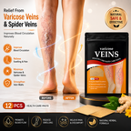 Varicose Veins Relief Patches | Herbal Treatment Pads for Pain Relief & Circulation Improvement (12 PCS)
