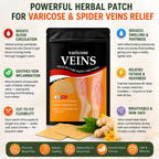 Varicose Veins Relief Patches | Herbal Treatment Pads for Pain Relief & Circulation Improvement (12 PCS)